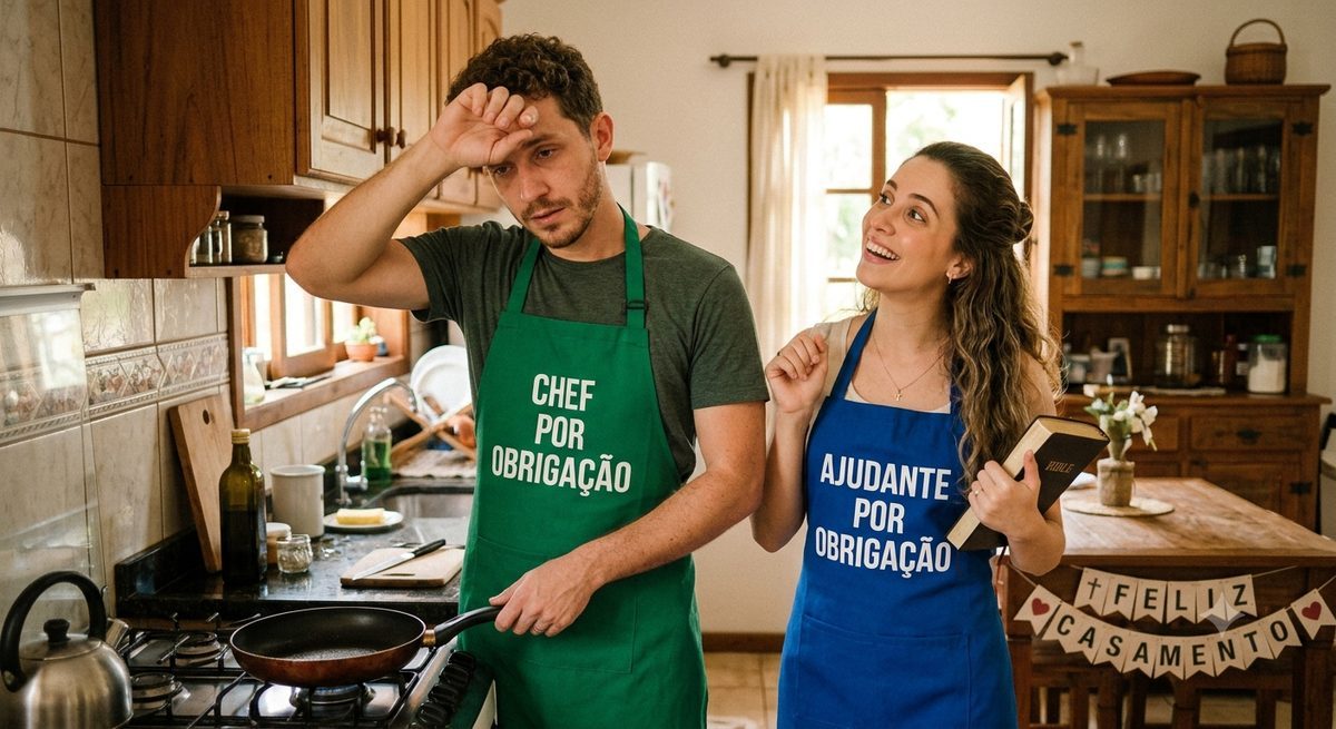 Aventais "Chef por Obrigação" & "Ajudante por Obrigação"